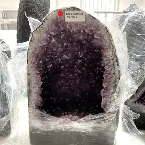 थोक के लिए उच्च गुणवत्ता क्रिस्टल Geode हीलिंग नीलम Geode सजावट