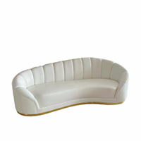 Elegantes und modernes Bankett-Edelstahl-PU-Sofa, geeignet für Dekoration zu Hause und für Hochzeits anlässe