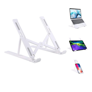 <strong>Laptop</strong> <strong>Stand</strong> Desk Adjustable <strong>Laptop</strong> <strong>Riser</strong> ABS+Silicone Foldable Portable Computer Holder Cooling Notebook <strong>Stand</strong>