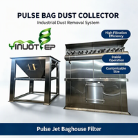 Machine de filtration à sacs en acier inoxydable entièrement automatique à nettoyage pulsé pour la récupération de poudre