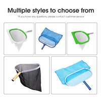 Accessoires de piscine en plastique de haute qualité : Épuisette profonde et épuisette à feuilles, filet de nettoyage pour piscine, outils de nettoyage de piscine