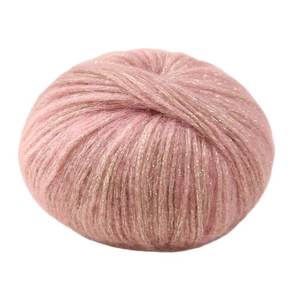 Fil à tricoter en mohair mélangé super doux anti-boulochage, boule de fil teinte avec des paillettes dorées, pour le tricot à la main, le tissage et le bricolage, fil doré pour pulls - Product Image 1
