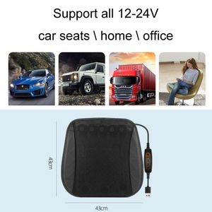 Funda de asiento de coche de estilo deportivo diseño de lujo USB verano fresco ventilado cojín transpirable 12V función de masaje de calefacción - Product Image 3