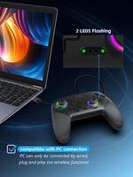 Control Inalámbrico para Nintendo Switch con Vibración, Turbo, Luz RGB y Funciones Completas