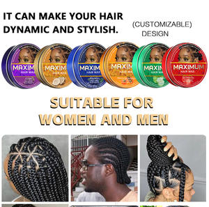 Cera para Peinar el Cabello de Fijación Fuerte para Hombres, <span class=keywords><strong>Gel</strong></span> de Alta Calidad para Control de Bordes, Cera para Peinar el Cabello Masculino de Fijación Fuerte - Product Image 4