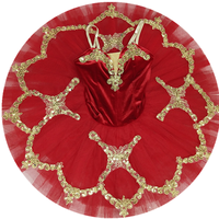 Tutu de ballet professionnel pour enfants, style pancake, blanc, Lago des cygnes, costume de danse pour filles, jupes de ballerine