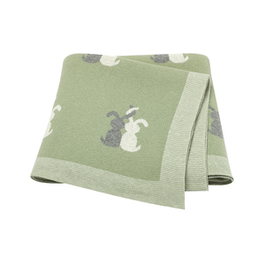 2023 nouveaux produits coton bébé tricoté lange couverture infantile recevant couverture respirant coton biologique couverture de sécurité - Product Image 1