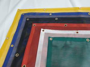 Malla recubierta de PVC anti-UV resistente al fuego para red de seguridad de construcción - Product Image 2