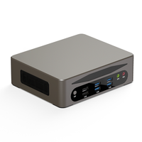 HYSTOU M9 PC Mini, untuk kantor rumah 13th Gen I5 I7 DDR5 4K/8K HD DP Tipe C tiga tampilan PC WIFI 6 Win 11 Desktop Mini PC