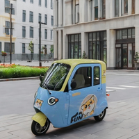 Mini triciclo eléctrico UMI de 1000W, diseño de cuerpo abierto con voltaje de 60V, coche eléctrico pequeño certificado CEE para carga de pasajeros de 1m de ancho