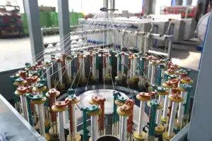 उच्च गति 16 स्पिंडल चोटी रस्सी चमड़े की रस्सी बनाने की मशीन
