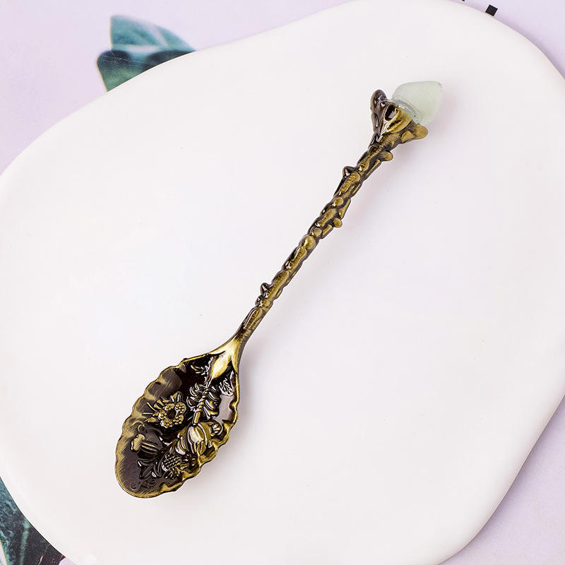 Green fluorite Bronze color