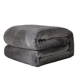 Wholesale Custom Super Soft Fleece Flannel Throw Blanket Pinstripes Blankets