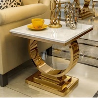 Ensembles de meubles de salon modernes et luxueux Tables d'appoint en marbre élégantes pour centre à manger et tables d'appoint Meubles de maison