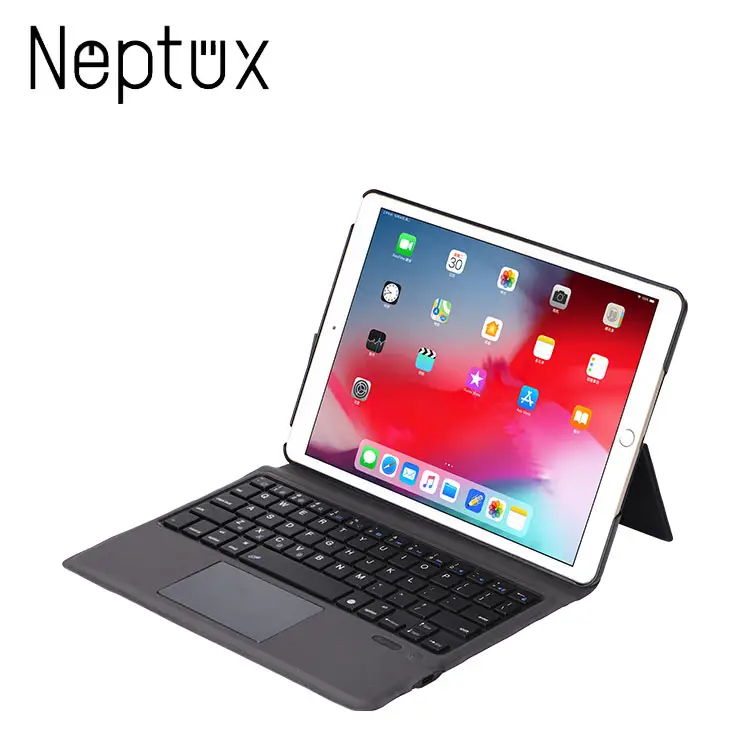 Tablet Tastatur Abdeckung Leder Hallo-Q Drahtlose 5,0 Bluetooths Stehen Neue Fall Für Ipad 10,2