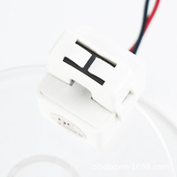 Transformador de Corriente Boxin KH06AL Ultrapequeño de Plástico con Orificio Interno de 5.5mm, Tipo Abierto, Bobina Plana Multicapa