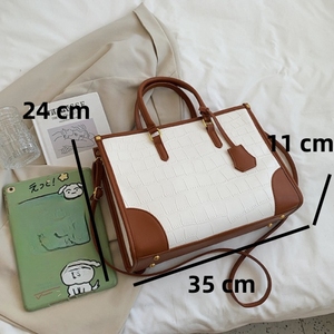 ¡Novedad de 2024! Bolsos de mano de cuero PU con patrón de cocodrilo para ir de compras a la moda, bolsos de mano con borla, bolso grande para mujer - Product Image 2