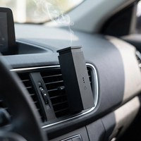 Diffuseur de parfum USB pour voiture, diffuseur de voiture sans eau avec fonction anti-fuite, batterie rechargeable de type C, nébuliseur de parfum