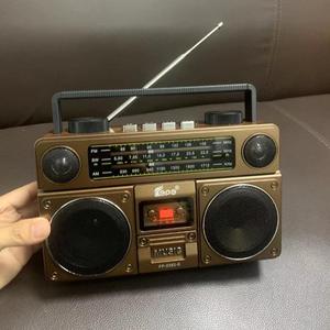 Retro 1980s Boombox Cassette Recorder AM FM SW Solar Radio BT <b>USB</b> TF 4 <b>Speaker</b> Stereo Portable Audio Device - Product Image 6