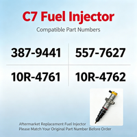 Inyector de Combustible Diésel C7 387-9441 557-7627 10R-4761 10R-4762, Inyector de Repuesto para Motor de Excavadora CX31-P600