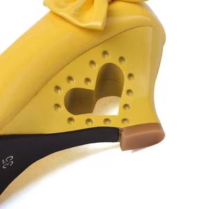 Chaussures compensées à nœud papillon pour femme, idéales pour mariage, antidérapantes, à plateforme, pour soirée, à bout pointu, respirantes et confortables - Product Image 2