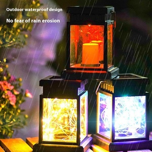 IP65 impermeabile LED giardino solare luci piccolo palazzo retrò Design per la casa cortile balcone spazi esterni notte decorativi - Product Image 1