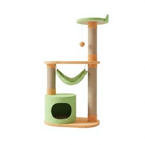 Griffoir Amistar de haute qualité, modèle Forêt Amusante, pour chats et chatons de toutes races et tailles, 117 cm de haut, 2 niveaux, écologique - Product Image 1