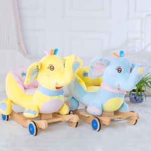 Sillas Mecedoras de Peluche de Elefante Coloridas al por Mayor, Sillas Suaves de Animales para Niños para el Hogar y el Jardín de Infancia - Product Image 3