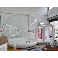 Tente bulle gonflable transparente flocon de neige QY, en PVC, 5x3x3M, vente chaude usine, Chine