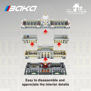 Baka Town Tale Bank Building 33205 10423 Pcs Plastic Educational Construction Toy for Ages <b>7</b>-14+ - Product Image 5