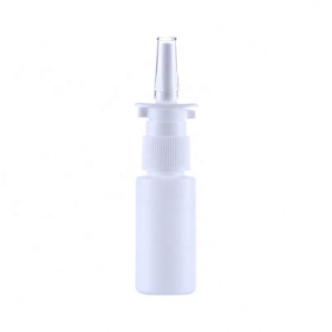 1oz Nasal Spray <b>Bottle</b> Mist Sprayer - Empty Refillable Amber Plastic Atomizer and Reusable Nose Sprayer for Nasal Medication - Product Image 1