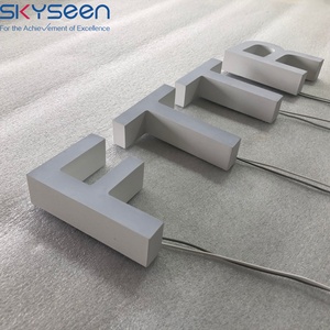 SKYSEEN personalizado 3D iluminado acrílico puro Mini letras Frontlit Sign para coche Sign Logo publicidad señalización 2 años de garantía - Product Image 2