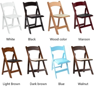 Chaise pliante personnalisée pour événements de mariage, chaises de jardin <span class=keywords><strong>Wimbledon</strong></span> en bois massif, chaise pliante <span class=keywords><strong>Wimbledon</strong></span> en résine blanche pour hôtel et extérieur - Product Image 5