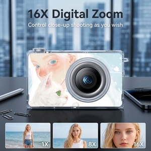 Caméra numérique compacte BENJIE, idéale pour les débutants, avec capteur CMOS, pour les bases de la photographie et le tournage de films. - Product Image 6