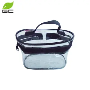 Luxury Clear Water-proof PVC Zipper Bag Full Printing Custom Size And Logo PVC Makeup Bag For Cosmetic Toiletry