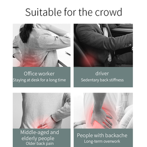 Portable Home Office Waist Leg Neck <b>Massager</b> Red Light Heating <b>Vibration</b> <b>Back</b> Massage Pillow - Product Image 5