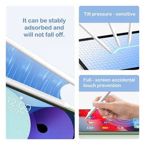 <span class=keywords><strong>ปากกา</strong></span>สไตลัสสำหรับ iPad <span class=keywords><strong>รุ่น</strong></span>2018และใหม่เครื่อง<span class=keywords><strong>เขียน</strong></span>ที่ราบรื่นอุปกรณ์เสริมไม่ล่าช้าและการปฏิเสธฝ่ามือทำจากพลาสติก - Product Image 3