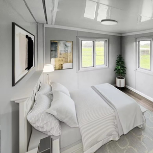 Casa Prefabbricata di Lusso in Container, Design Espandibile in Acciaio, Moderna ed Ecologica, con Camera da Letto, XH 40ft 20ft, Appartamento con Pannelli Sandwich - Product Image 5