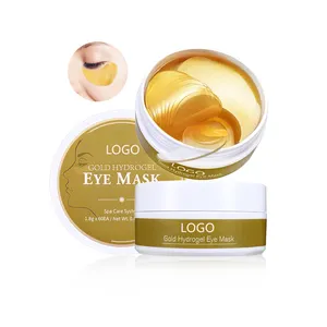 Gratis Monster 24K Goud Hydrogel Oogmasker Collageen Ooglack Donkere Kringen Verwijderaar Anti Rimpel Parches Para Ojos Slaap Oogmasker