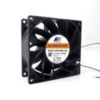 Ventilateur de refroidissement haute efficacité EC 92x92x38mm 110V 220V pour équipements d'automatisation, systèmes embarqués et panneaux de commande