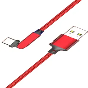 Bán Buôn Usb Loại C Cáp Nylon Bện Thẳng Lần Lượt 180 Độ USB Một Để USB C Nhanh Chóng Sạc Cáp