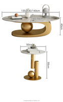 Table basse moderne de conception de nuage de fer meubles de maison mobiles et décoratifs pour le salon