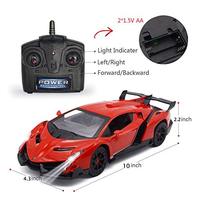 Lamborghini échelle 1:18 pour enfants, modèle de course RC voiture jouet électrique télécommande modèle de voiture moulé sous pression