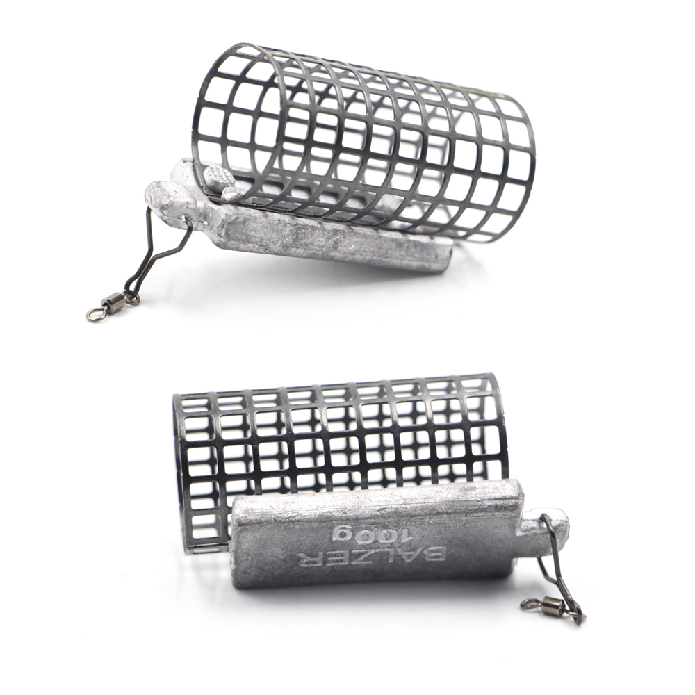 Acier inoxydable 50 pièces printemps appât mangeoire Cage