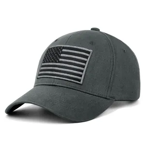 Sombrero de camionero de EE. UU. De perfil bajo, gorra de béisbol con bandera americana para hombres y mujeres, sombrero patriótico ajustable para papá