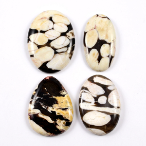 Wholesale Natural Peanut Wood Jasper Cabochon Loose Gemstone Mix Shape Jasper Cabs Ring Pendant Necklace Silver Jewelry Making - Product Image 6