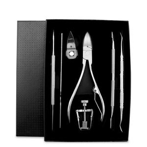 <span class=keywords><strong>Kit</strong></span> de 7 pièces pour ongles incarnés en acier inoxydable – Outils de correction de pédicure, éliminateur d'ongles incarnés, lime à ongles, outils de levage d'ongles - Product Image 2
