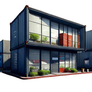 Container Commercial Street <b>Steel</b> <b>Structure</b> Industrial Design Shop Outdoor Modular Walkable Retail Zone - Product Image 4