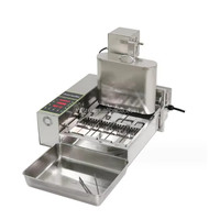Machine à beignets semi-automatique en acier inoxydable avec friteuse intégrée, format compact pour les camions de restauration