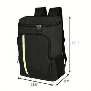 Wholesale Waterproof Picnic Reusable Large Capacity Black Insulated <b>Lunch</b> <b>Backpack</b> Basket with Custom Logo Printed - Product Image 2